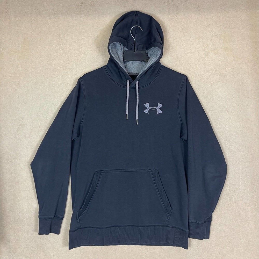 Under Armour Storm Hoodie Pullover Mens M Black Pouch Pocket Regular Fit